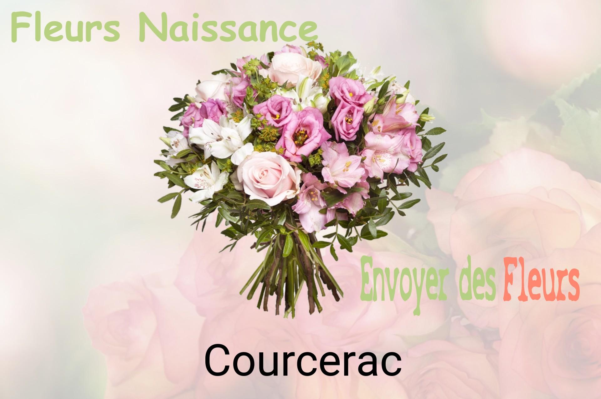 Bouquet de fleurs de naissance livré à Courcerac